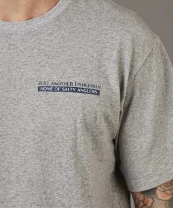 Just Another Fisherman Apparel SALTY ANGLER TEE - GREY MARLE