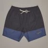 Just Another Fisherman Apparel SNAPPER LOGO SHORTS - CHARCOAL/BLUE