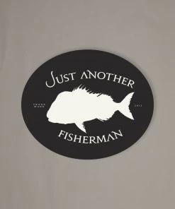 Just Another Fisherman Apparel SNAPPER LOGO STICKER - CHARCOAL