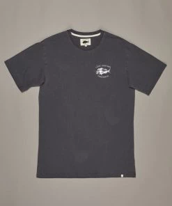 Just Another Fisherman SNAPPER LOGO TEE - AGED BLACK/WHITE