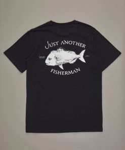 Just Another Fisherman SNAPPER LOGO TEE - BLACK Apparel