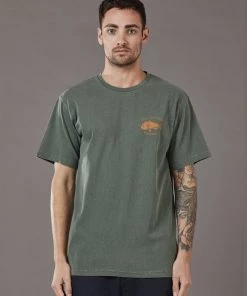 Just Another Fisherman SNAPPER LOGO TEE - FOREST GREEN