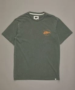 Just Another Fisherman SNAPPER LOGO TEE - FOREST GREEN