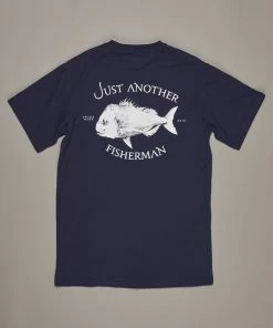 Just Another Fisherman SNAPPER LOGO TEE - NAVY