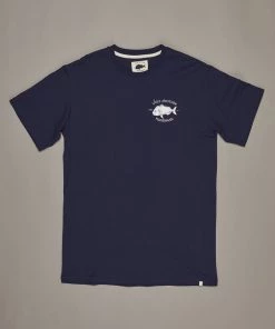 Just Another Fisherman SNAPPER LOGO TEE - NAVY