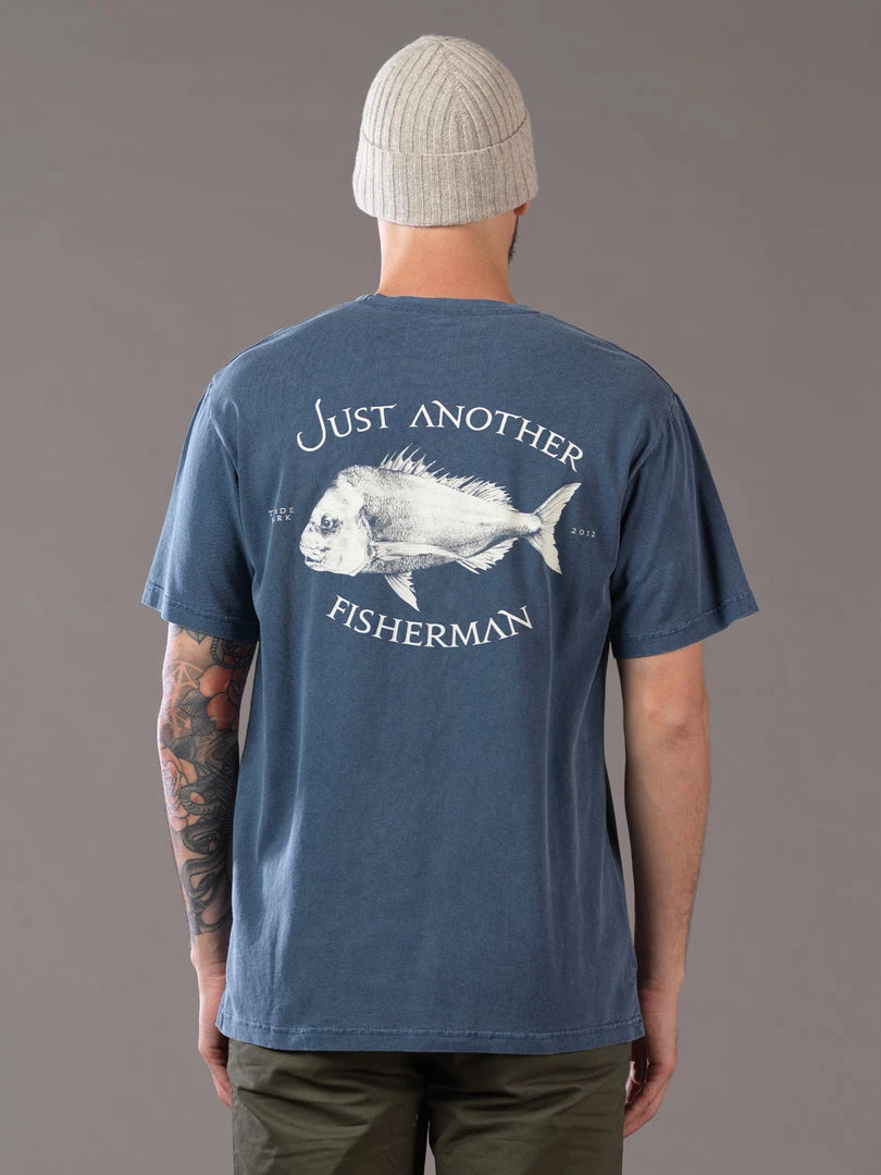 Just Another Fisherman SNAPPER LOGO TEE - OVERDYED MIDNIGHT NAVY