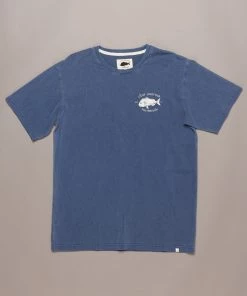 Just Another Fisherman SNAPPER LOGO TEE - OVERDYED MIDNIGHT NAVY