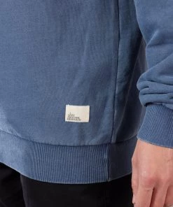 Just Another Fisherman SNAPPER STAMP CREW - OVERDYED MIDNIGHT NAVY Apparel