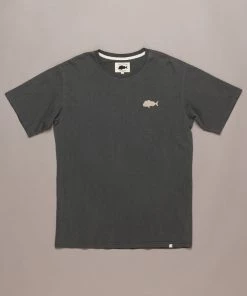 Just Another Fisherman SNAPPER STAMP TEE - AGED BLACK