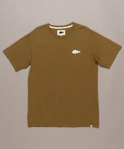 Just Another Fisherman SNAPPER STAMP TEE - MILITARY OLIVE Apparel
