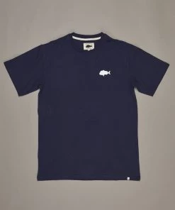 Just Another Fisherman SNAPPER STAMP TEE - NAVY