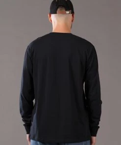 Just Another Fisherman STAMP LS TEE - BLACK Apparel