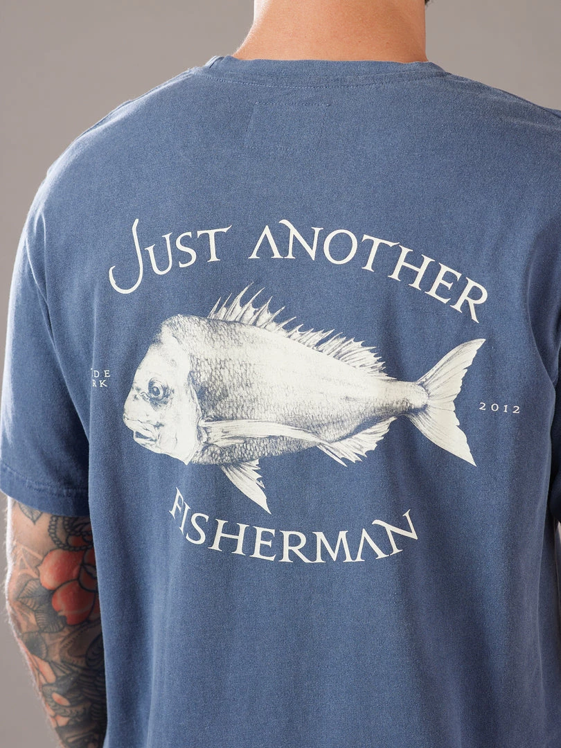 Just Another Fisherman SNAPPER LOGO TEE - OVERDYED MIDNIGHT NAVY