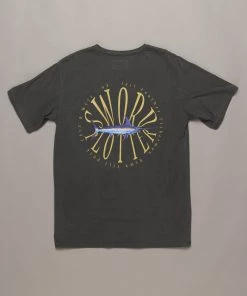 Just Another Fisherman SWORD PLOTTER TEE - AGED BLACK