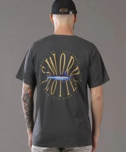 Just Another Fisherman SWORD PLOTTER TEE - AGED BLACK