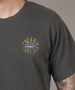 Just Another Fisherman SWORD PLOTTER TEE - AGED BLACK