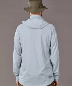 Just Another Fisherman TECH ANGLER HOOD - PEARL/BLUE