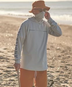 Just Another Fisherman TECH ANGLER HOOD - PEARL/BLUE