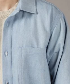 Just Another Fisherman TRANSOM OVER SHIRT - BLUE DENIM Apparel