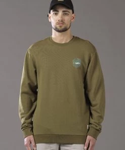 Just Another Fisherman TREV CREW - MILITARY OLIVE Apparel