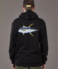 Just Another Fisherman Apparel TUNA HOOD - BLACK