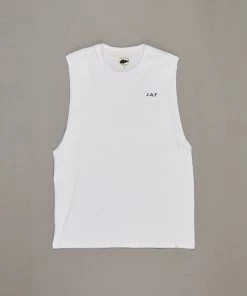 Just Another Fisherman VINTAGE ANGLER TANK - WHITE Apparel