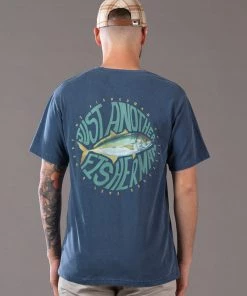 Just Another Fisherman WINTER TREV TEE - OVERDYED MIDNIGHT NAVY