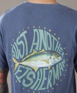 Just Another Fisherman WINTER TREV TEE - OVERDYED MIDNIGHT NAVY