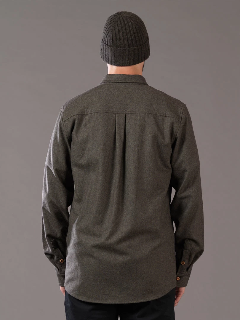 Just Another Fisherman WOOL ANCHORAGE SHIRT - MILITARY OLIVE