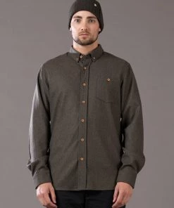 Just Another Fisherman WOOL ANCHORAGE SHIRT - MILITARY OLIVE