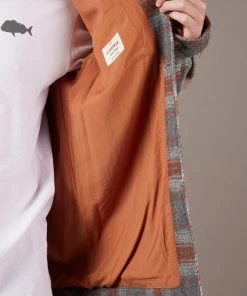 Just Another Fisherman Apparel WOOL HAVEN JACKET - GREY/RUST