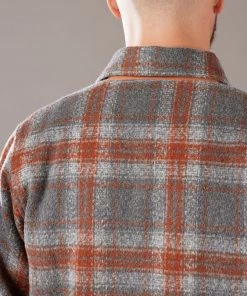 Just Another Fisherman Apparel WOOL HAVEN JACKET - GREY/RUST