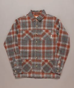 Just Another Fisherman Apparel WOOL HAVEN JACKET - GREY/RUST