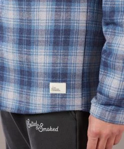 Just Another Fisherman Apparel WOOL PORT JACKET - BLUE/GREY CHECK